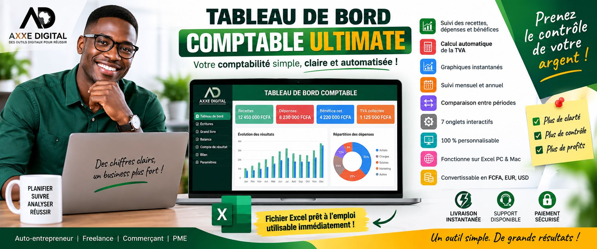 Tableau de bord comptable