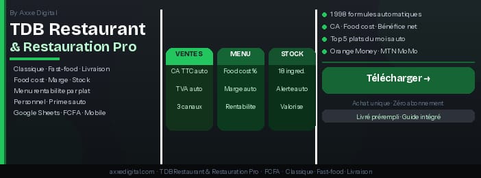 Progiciel de Gestion Restaurant