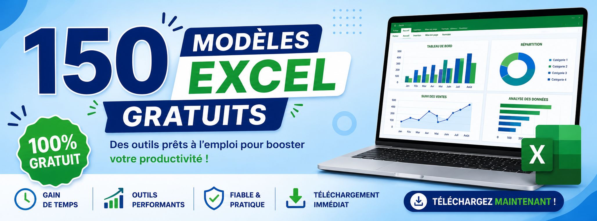 150 modèles Excel gratuits