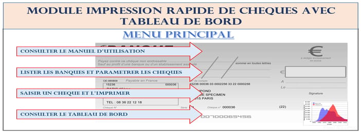Module impression chèques