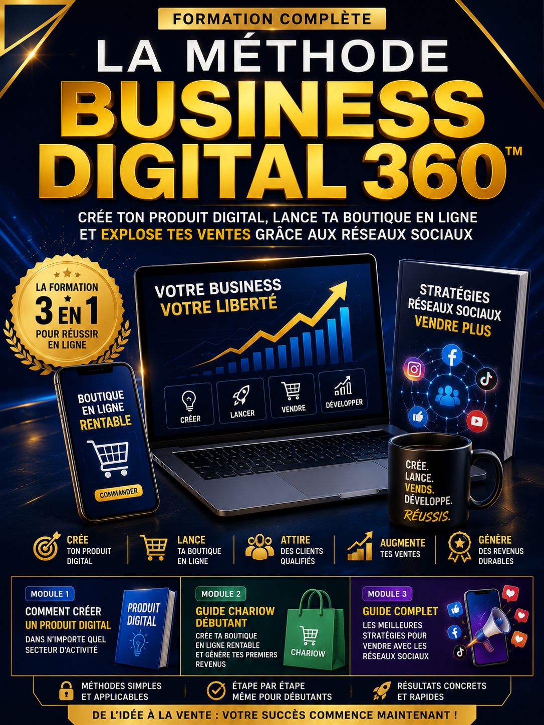 Master Class : De Zéro à Revenus : La Formation Complète du Business Digital