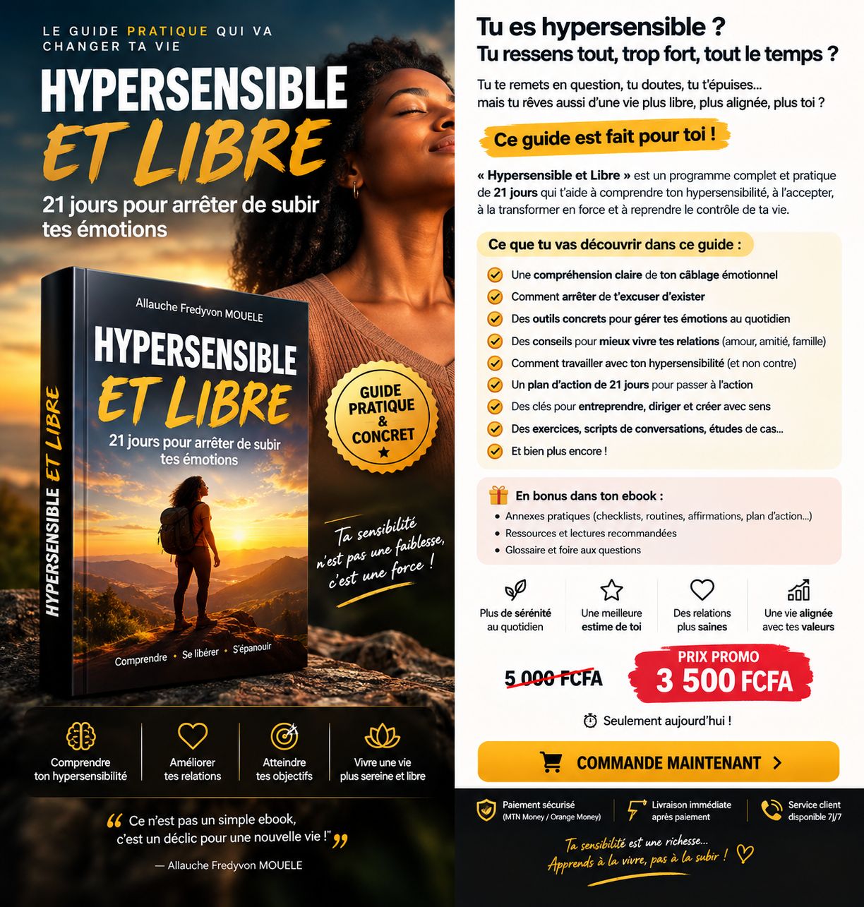 Hypersensible et Libre : 21 Jours pour Maîtriser ses Émotions