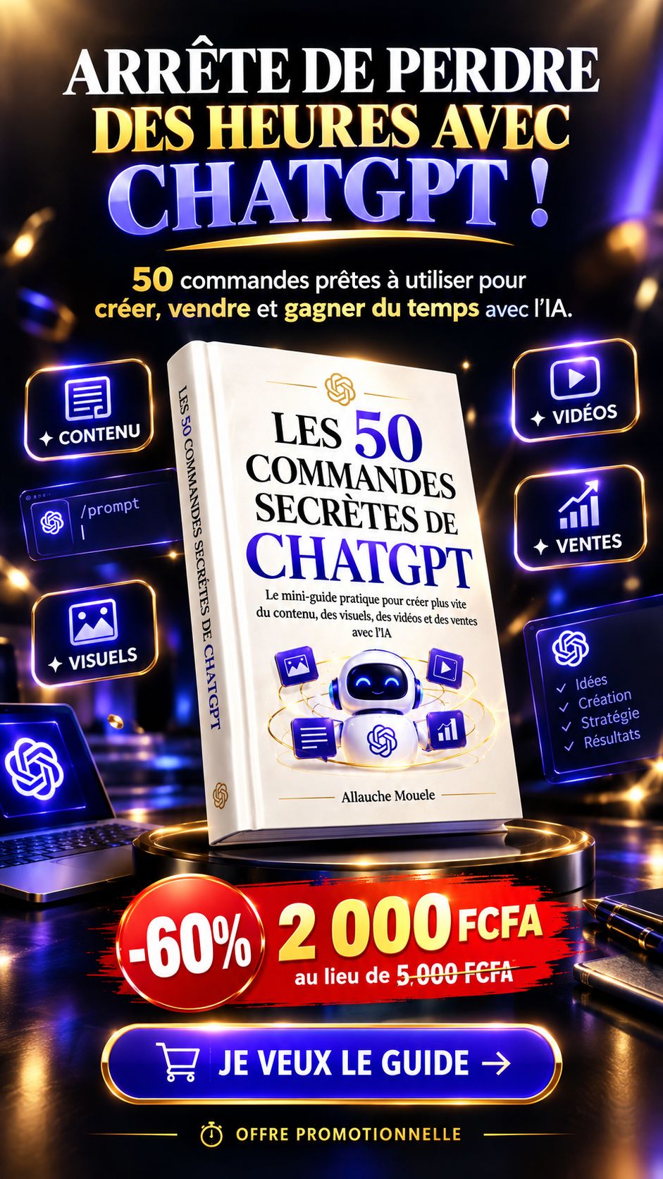 "LES 50 COMMANDES SECRÈTES DE CHATGPT"