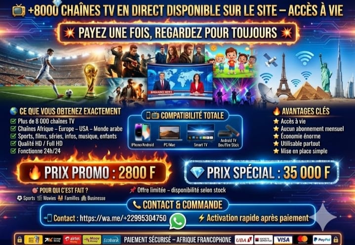 +8000 CHAÎNES TV EN DIRECT