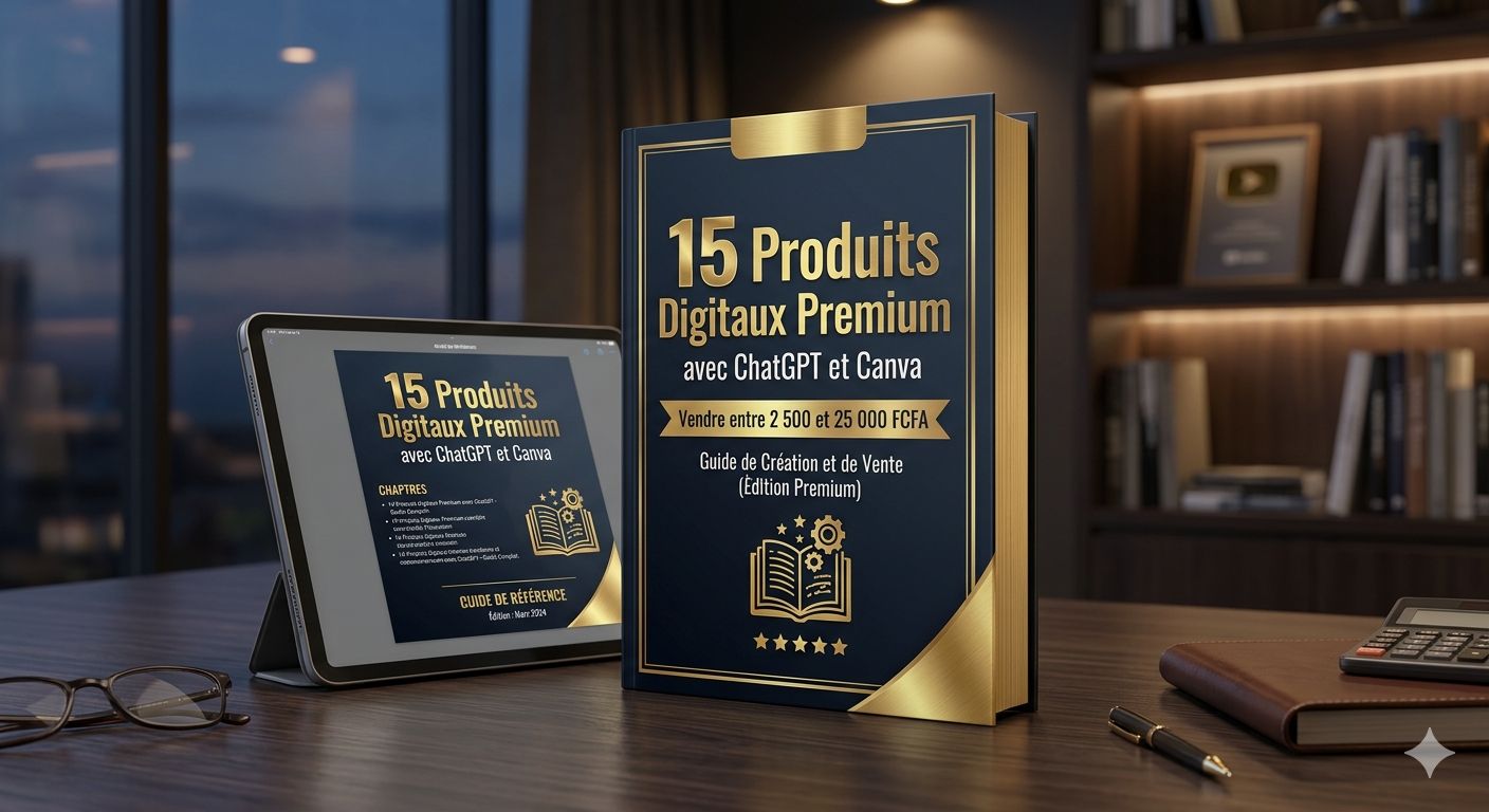 15 IDÉES DE PRODUITS DIGITAUX: à Créer Avec ChatGPT  et Vendre Entre 2500 et 25000Fcfa