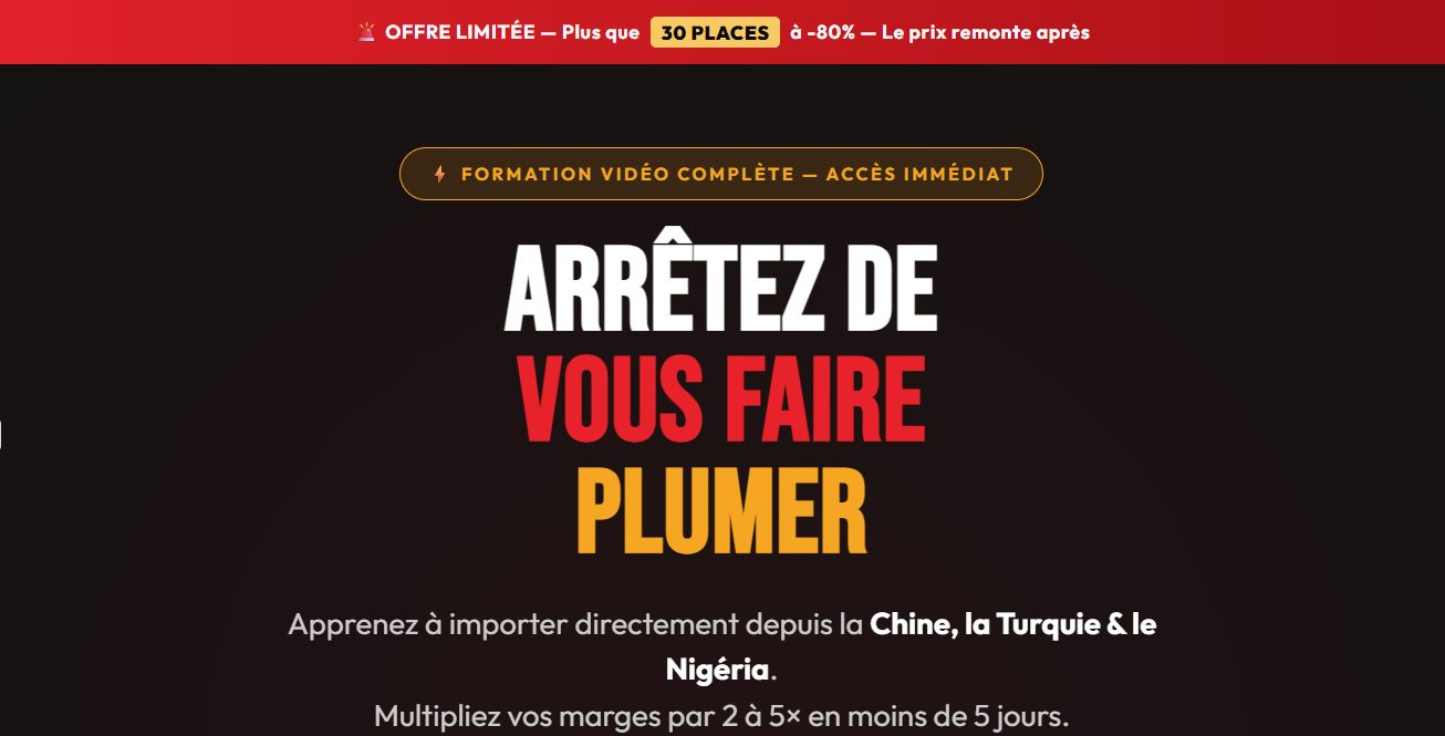 FORMATION VIDÉO Import-Export