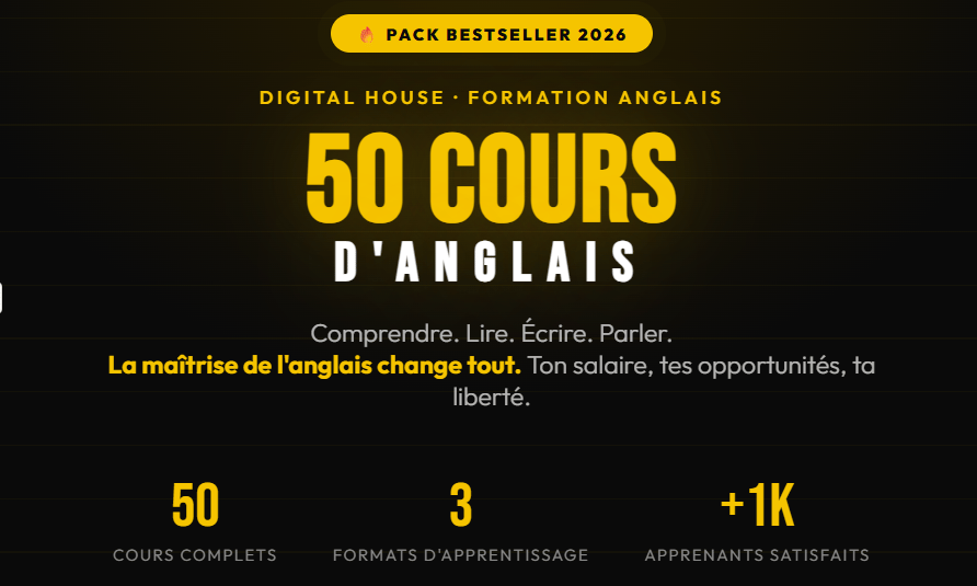 50 COURS D'ANGLAIS