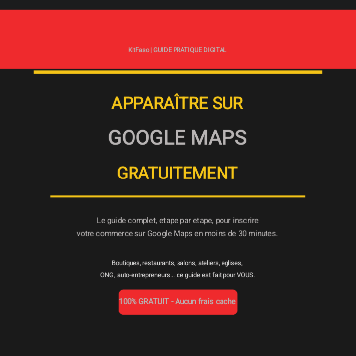 📍Guide PDF : Apparaître sur Google Maps