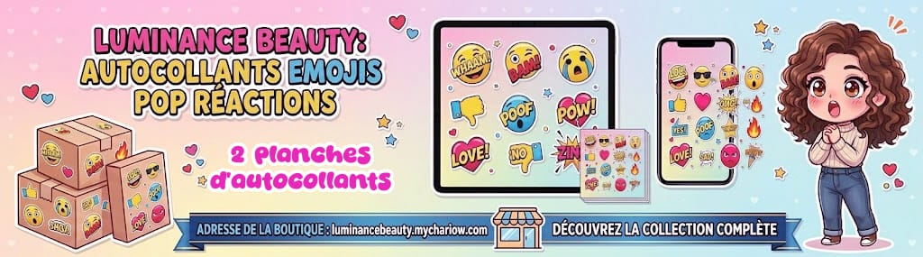 Autocollants emoji pop réaction