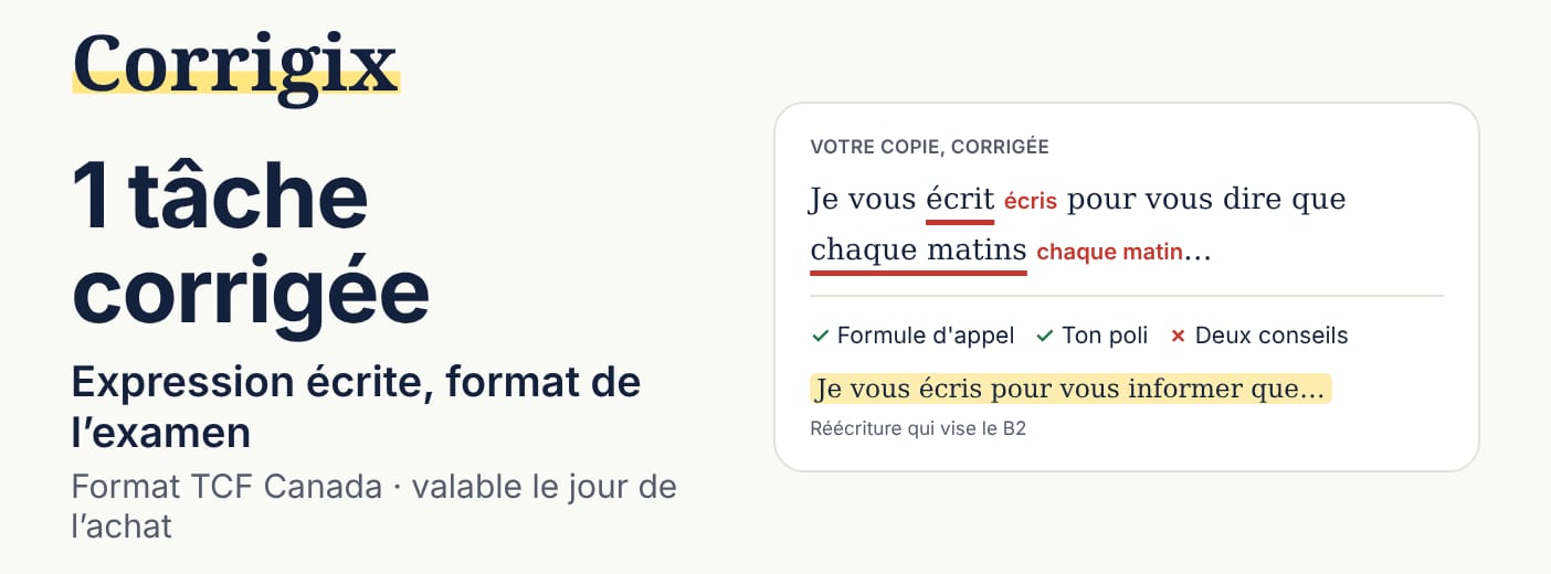 1 tâche corrigée