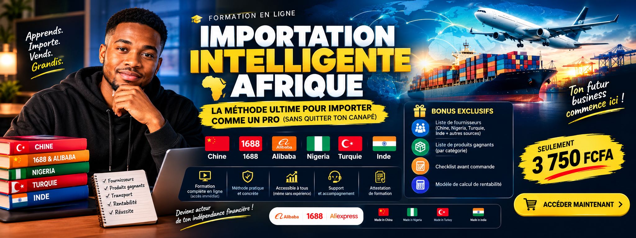 🌍FORMATION EN IMPORTATION DE PRODUITS DEPUIS LES MEILLEURS MARCHÉS DU MONDE