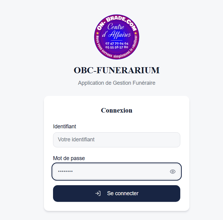 OBC-FUNERARIUM - Application de Gestion Funéraire