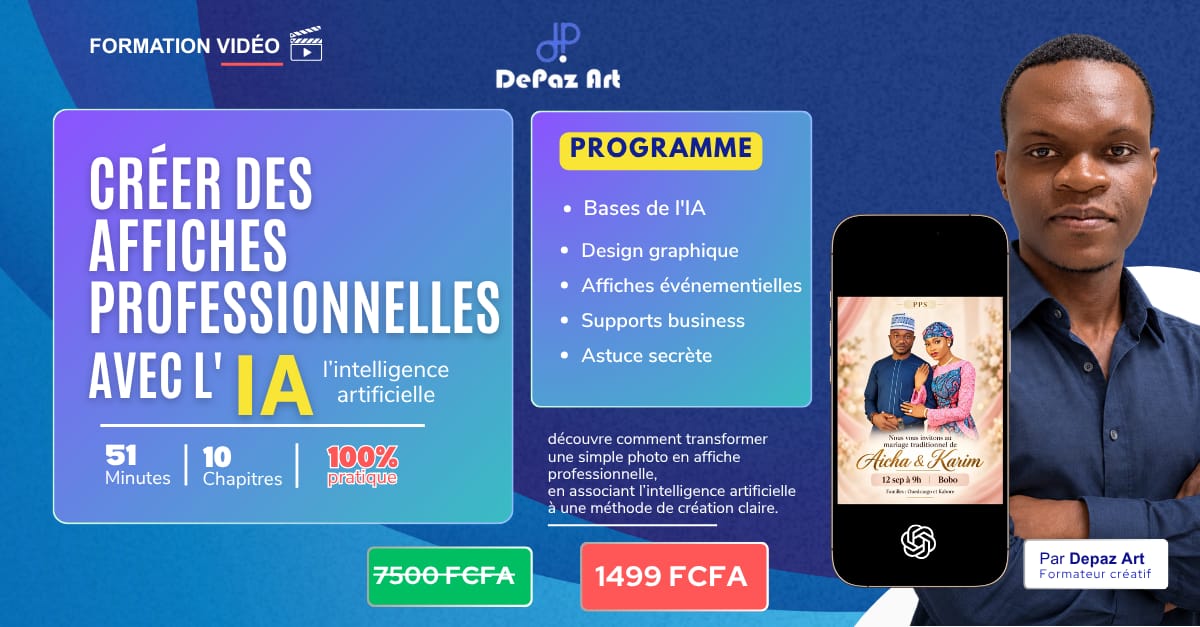 CRÉER DES AFFICHES PROFESSIONNELLES AVEC L’IA