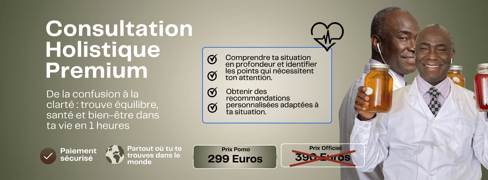Consultation holistique premium en urinotherapie.