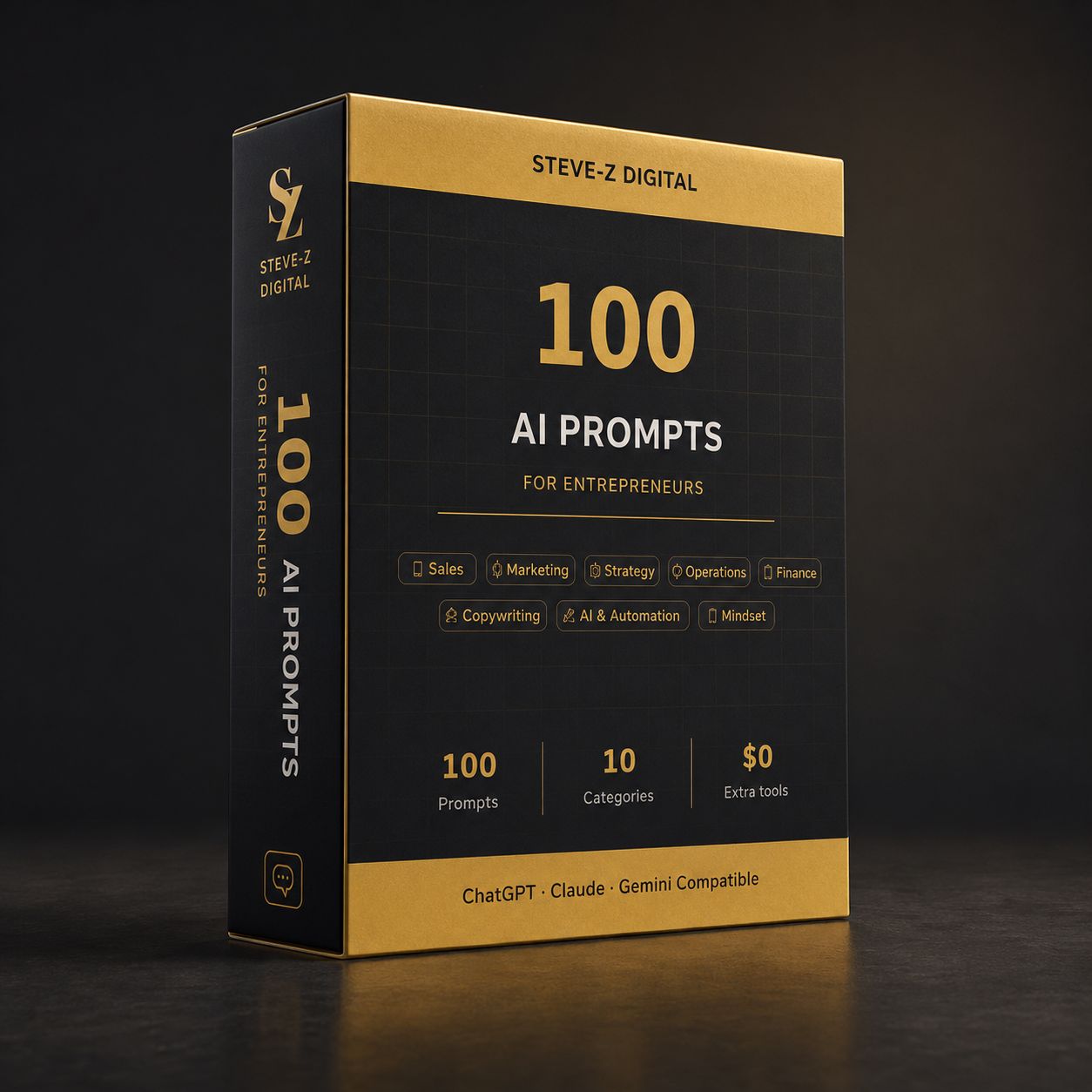 100 AI Prompts for Entrepreneurs — The Ultimate ChatGPT Business Toolkit