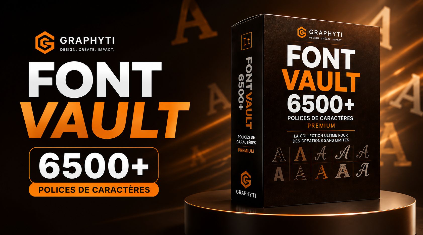 GRAPHYTI — FONT VAULT 6500+ | Collection de Polices Premium