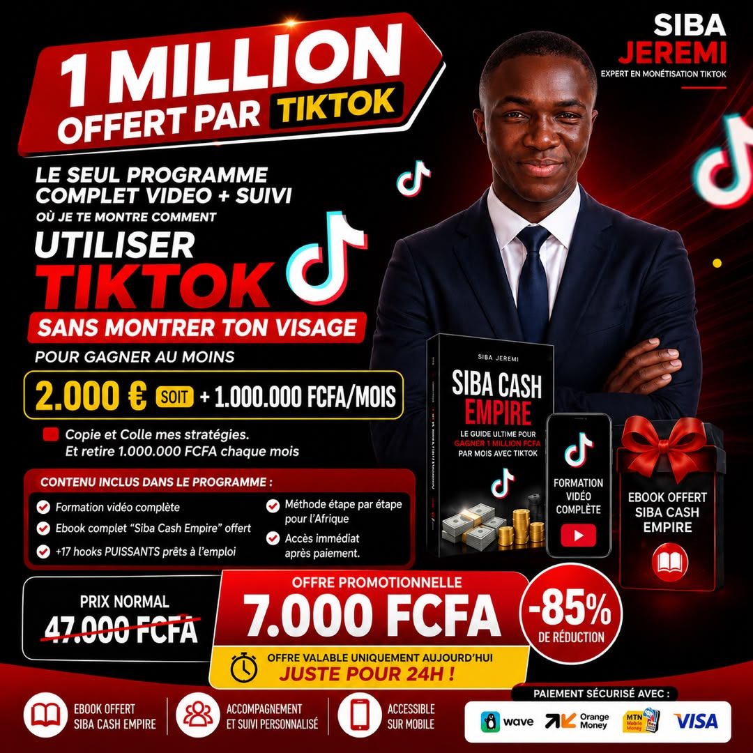 1 MILLION OFFERT PAR TIKTOK