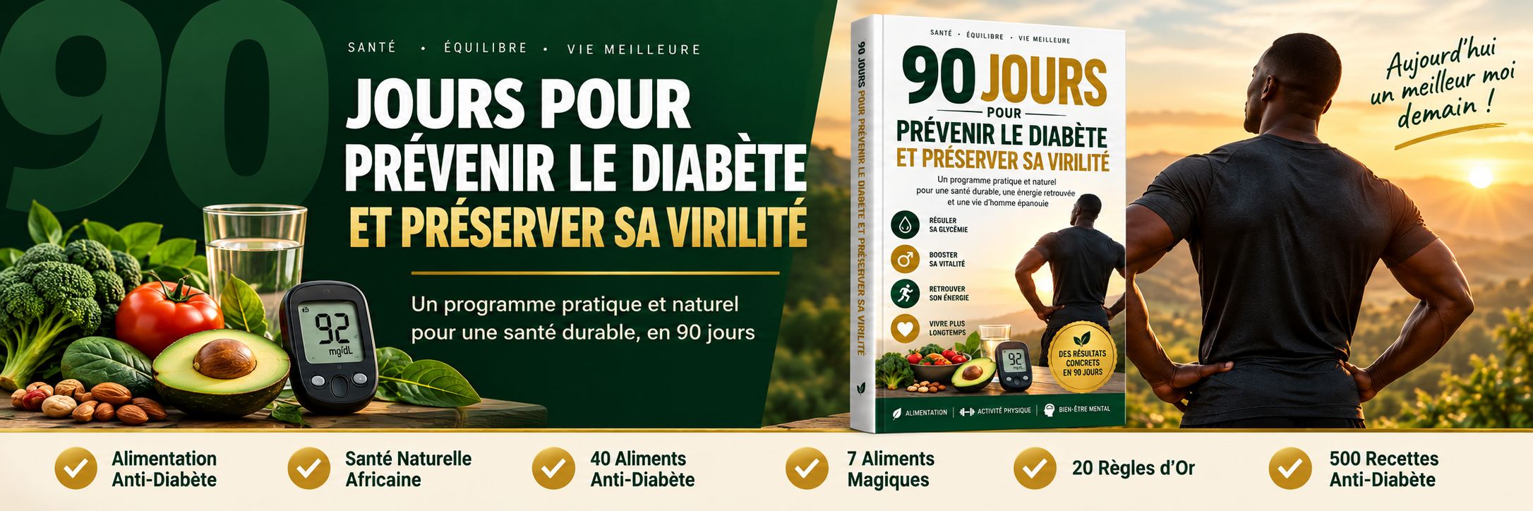 Guide Complet Anti-Diabète – prévenir le diabète et préserver ce qui fait de toi un homme en 90Jours