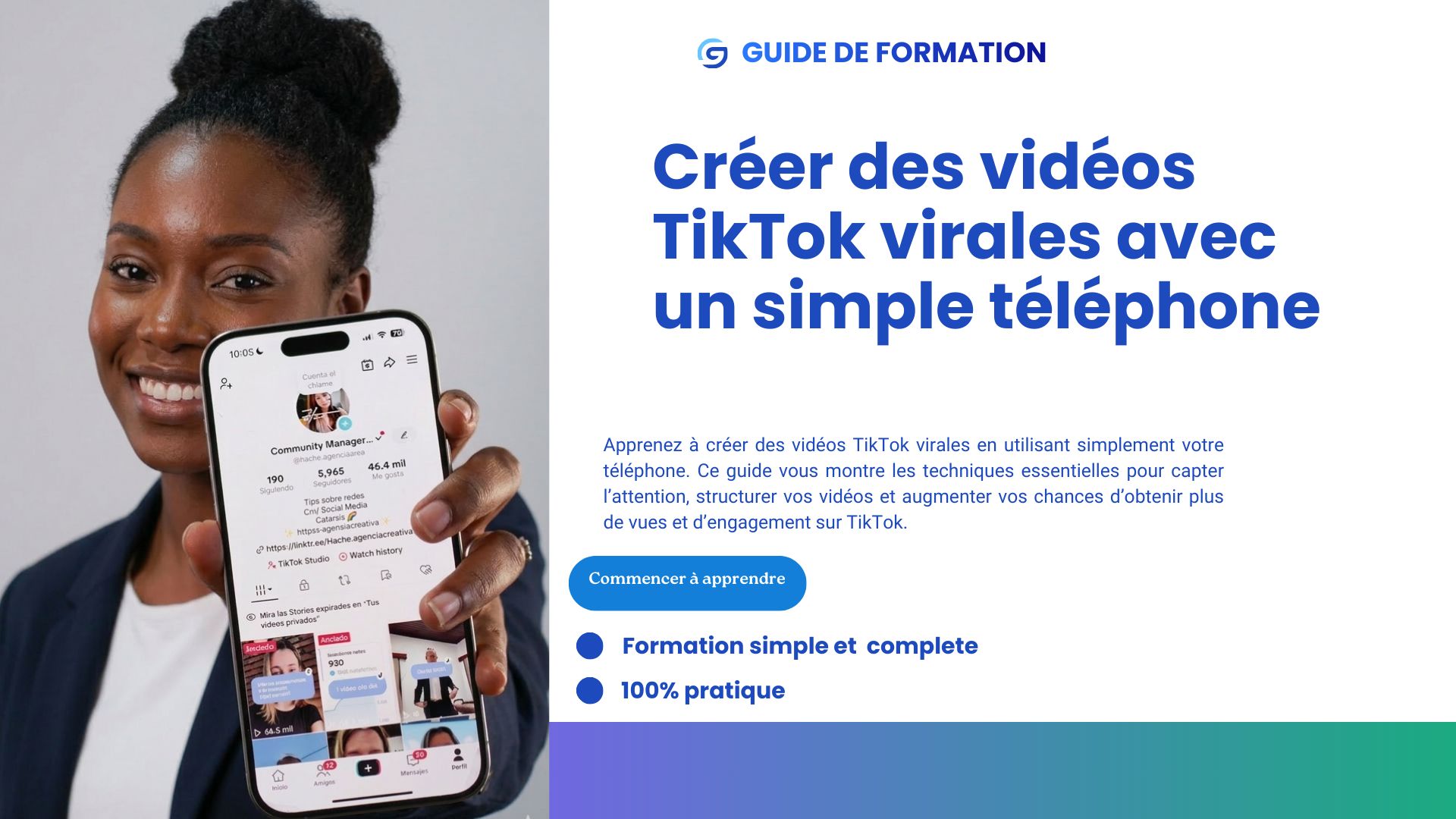 FORMATION : CREER DES VIDEOS TIKTOK VIRALES AVEC UN SIMPLE TELEPHONE