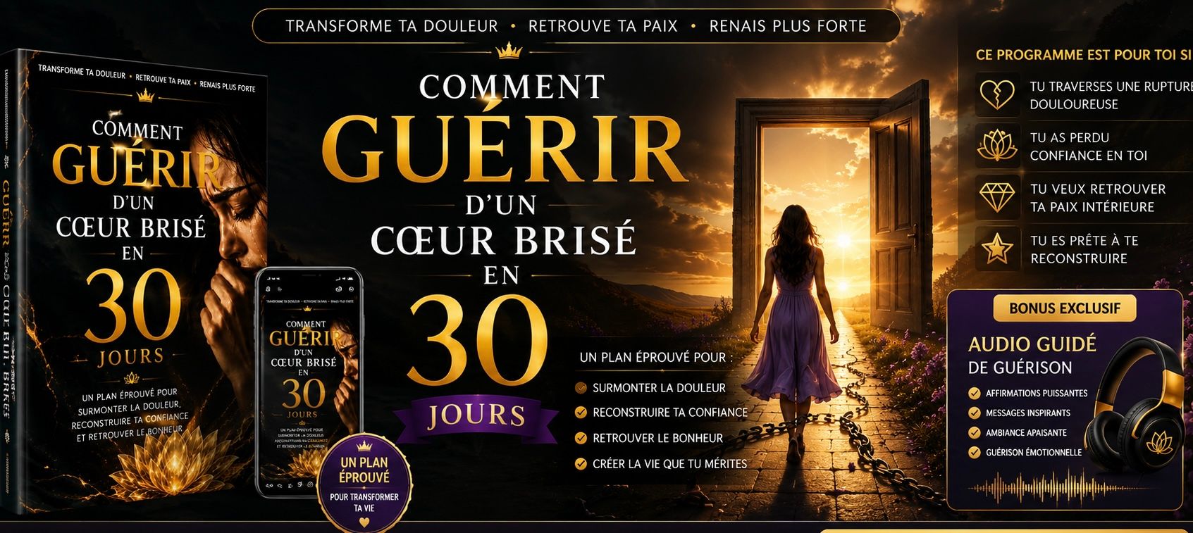 Comment guérir d’un cœur brisé en 30 jours