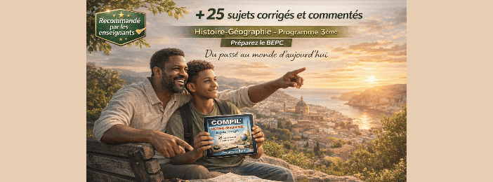 Annale COMPIL' HISTO-GEO - Sujets & Corrigés. Classe de 3è
