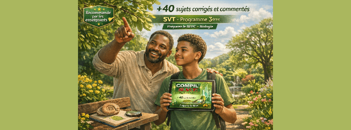 Annale COMPIL' SVT - Sujets & Corrigés. Classe de 3è