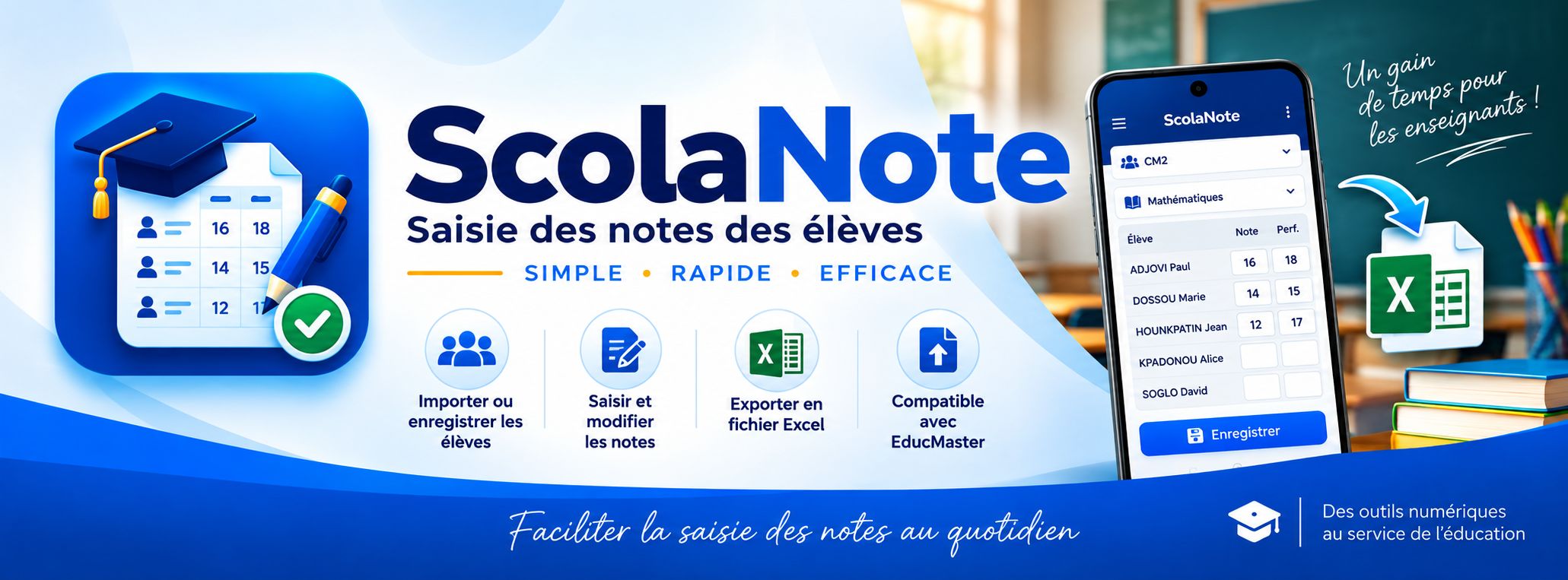 Saisir les notes (ScolaNote)