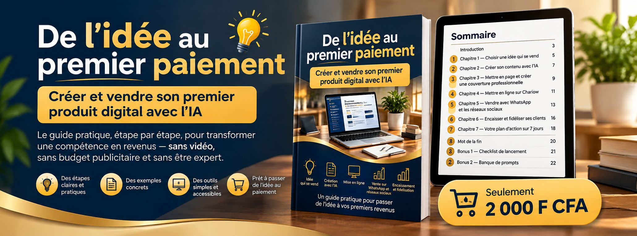 De l'idée au premier paiement : créer et vendre son premier produit digital avec l'IA