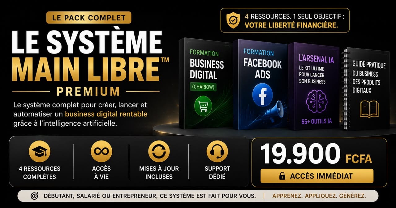 LE SYSTEME MAIN LIBRE™️ PREMIUM POUR LANCER TON BUSINESS