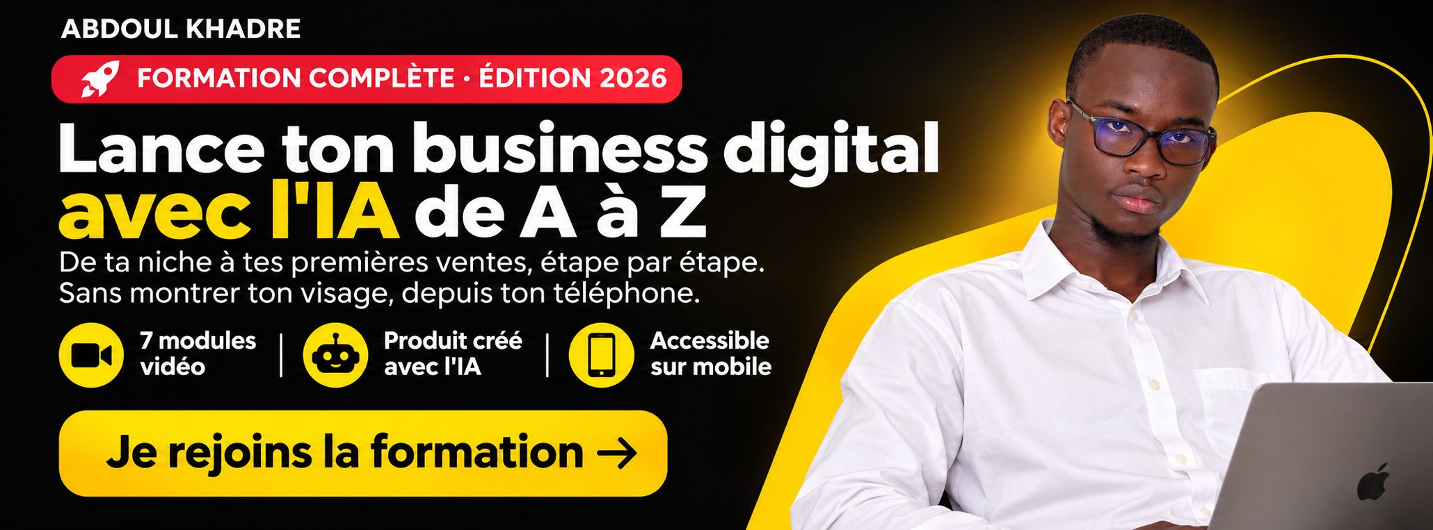 đ LANCEZ VOTRE BUSINESS DIGITAL AVEC l'IA ET ENCAISSEZ VOS PREMIERS 500K FCFA/MOIS