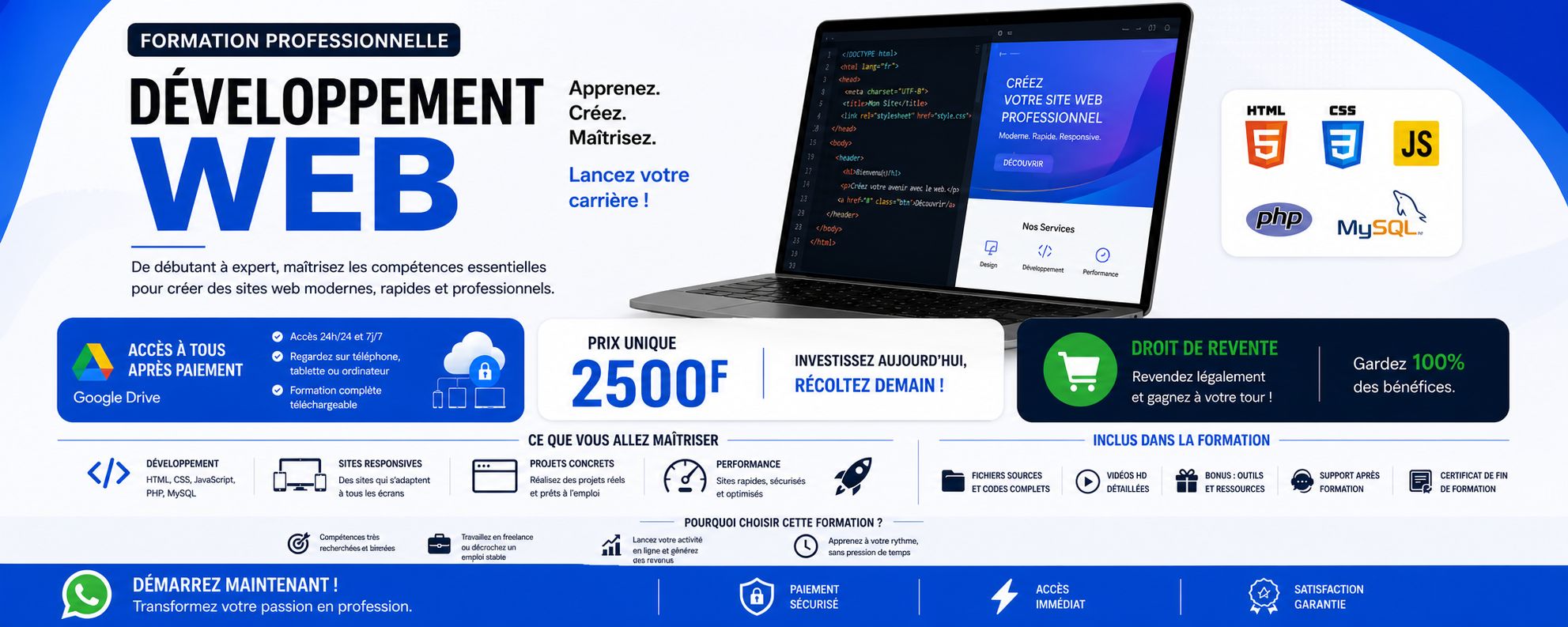 Formation en Développement Web
