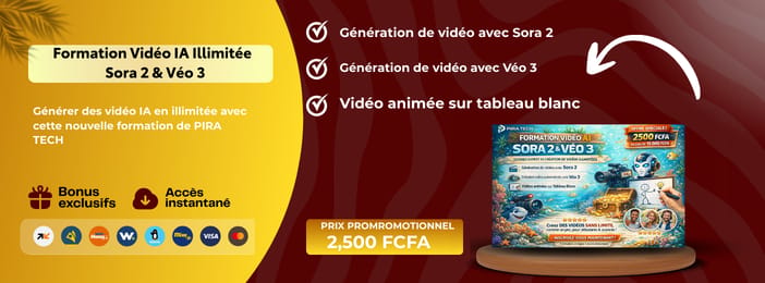 Formation Vidéo IA Illimitée  Sora2 & Véo3