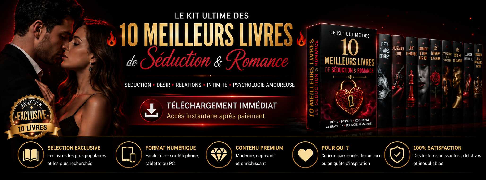 Guide Séduction Influence et Romance et Bonus Kit Ultime Plus de 10 Meilleurs Livres Séduction