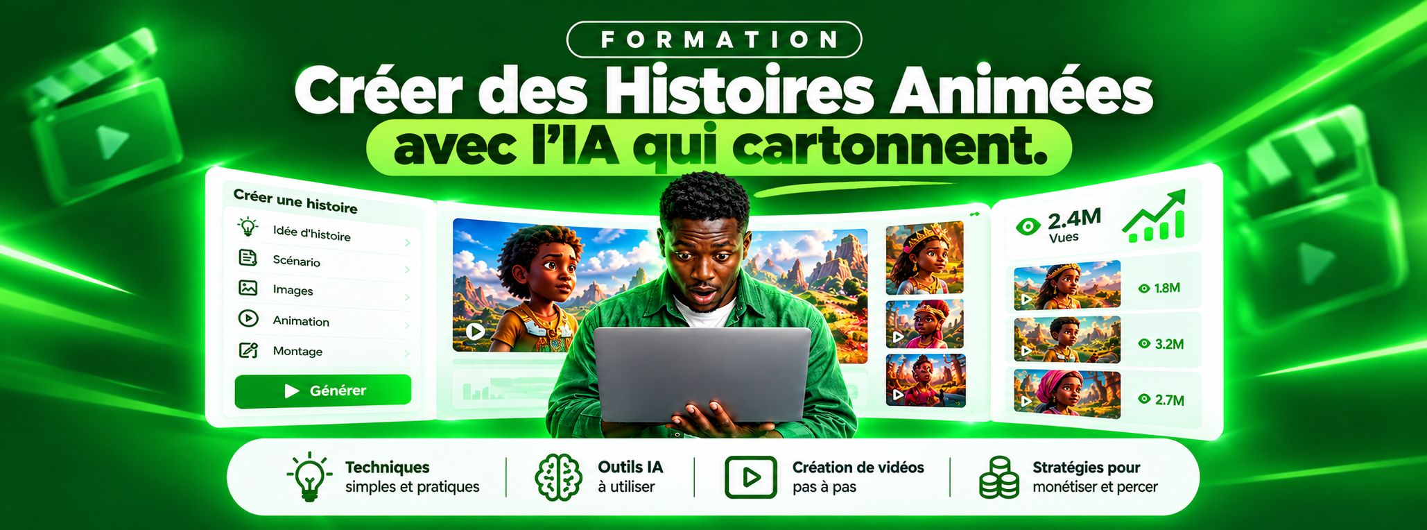 La Formation Complète pour Créer des Histoires Animées avec l’IA qui Cartonnent sur les Réseaux