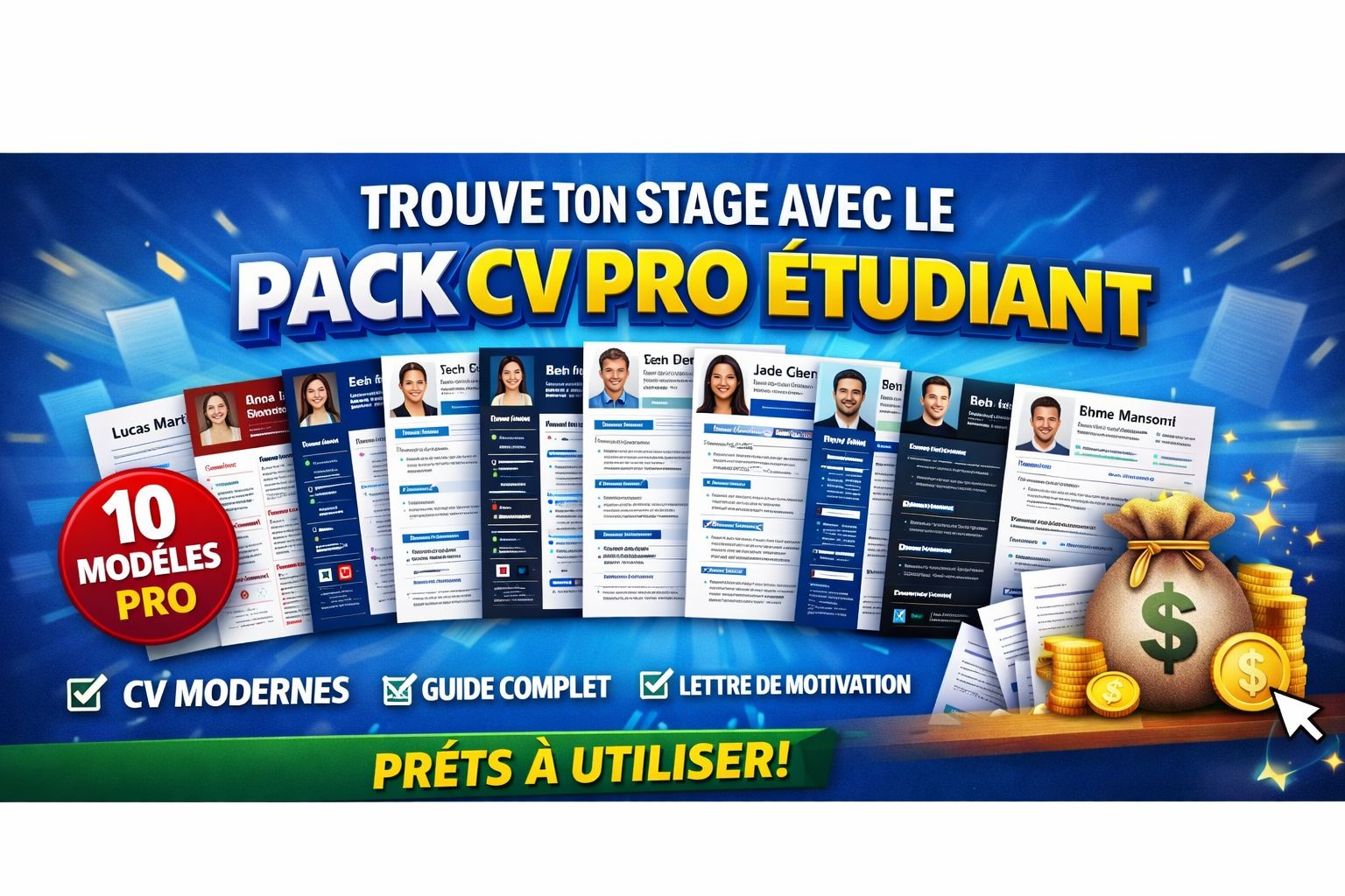 Pack CV Pro Étudiant