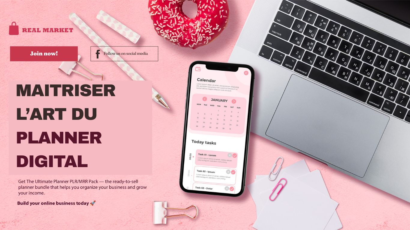 Formation complète : Construis un business rentable autour des planners digitaux