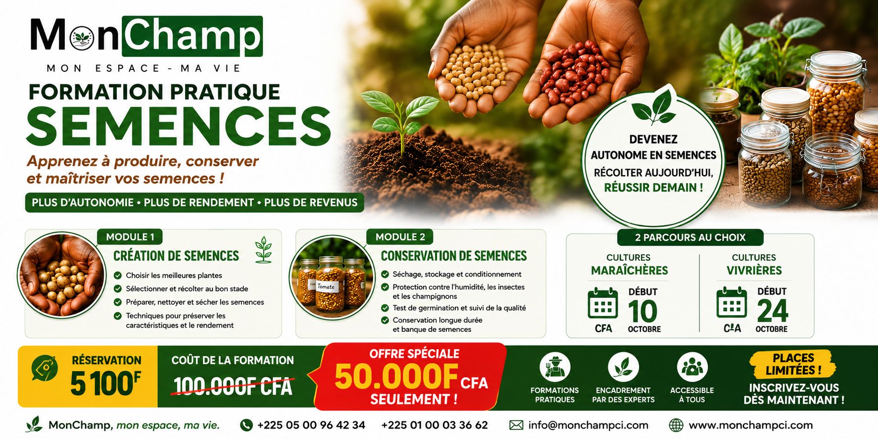 FORMATION PRATIQUE SUR LES SEMENCES