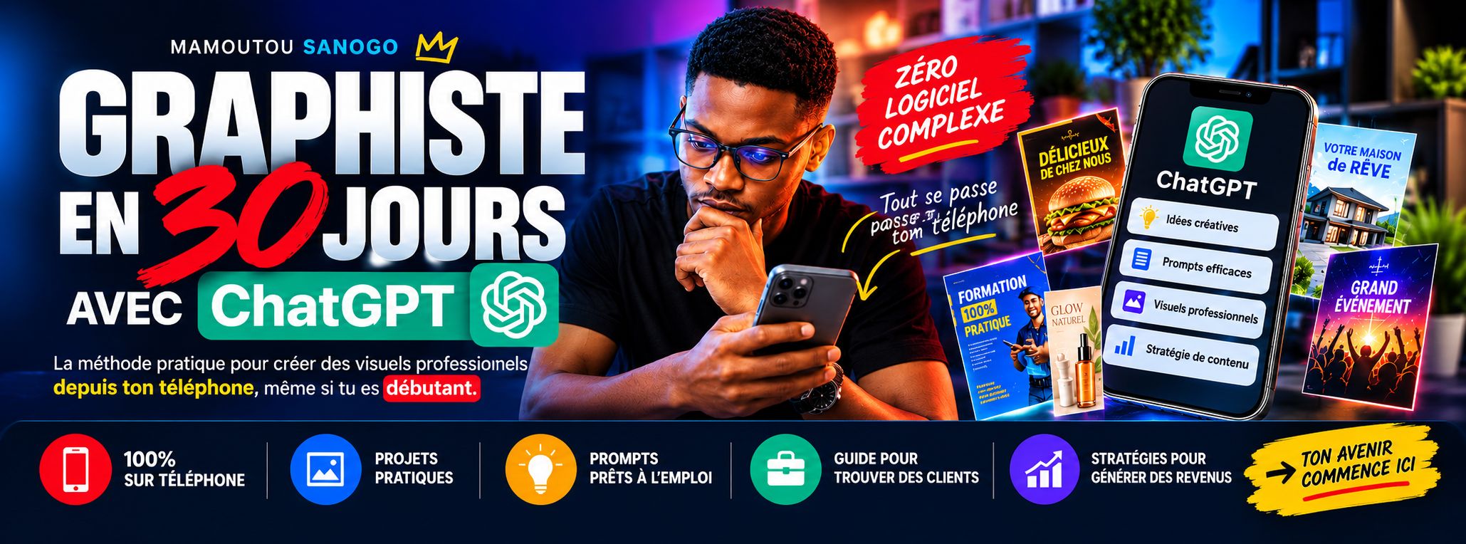 Graphiste en 30 jours avec ChatGPT