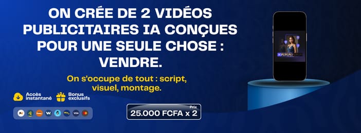 Service : Pack de 2 vidéos créatives Publicitaires pour votre produit ou service en 4 Jours