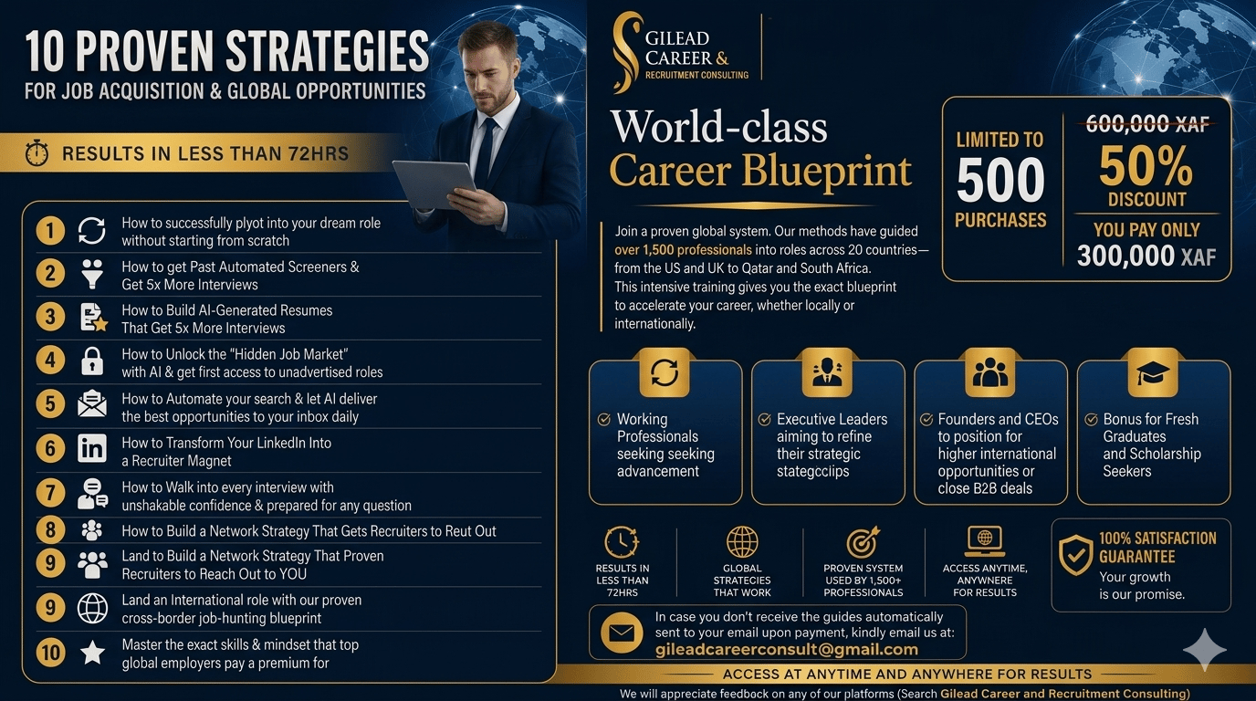 World-class Career Blueprint: 10 Proven Strategies for Job Acquisition & Global Opportunities