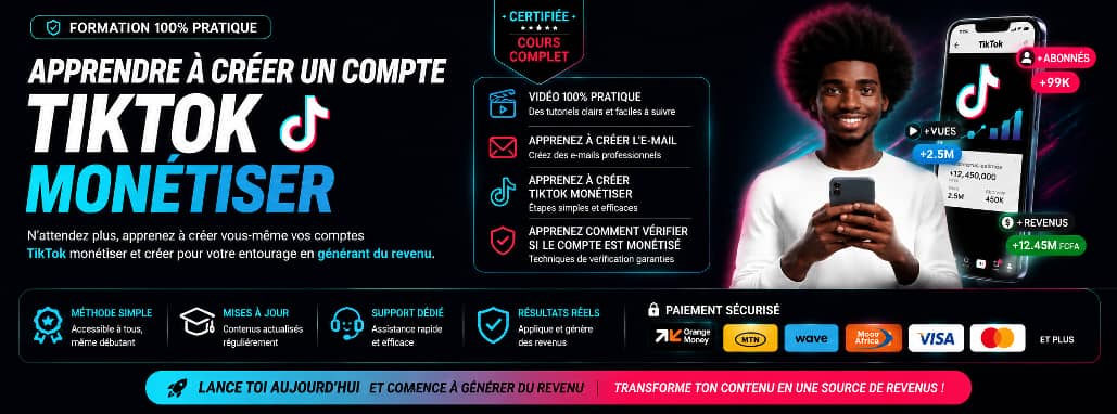 MONETISER SON COMPTE TIKTOK