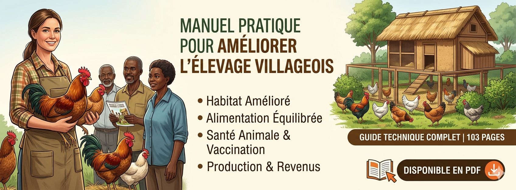 Élevage de volaille villageois