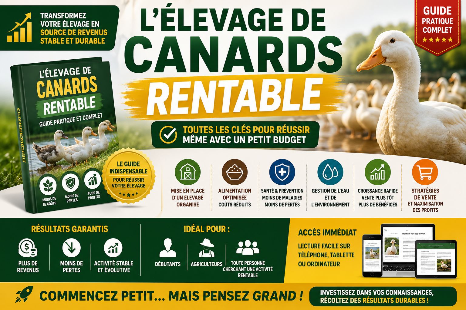 L'Élevage de Canards – Le Guide Essentiel