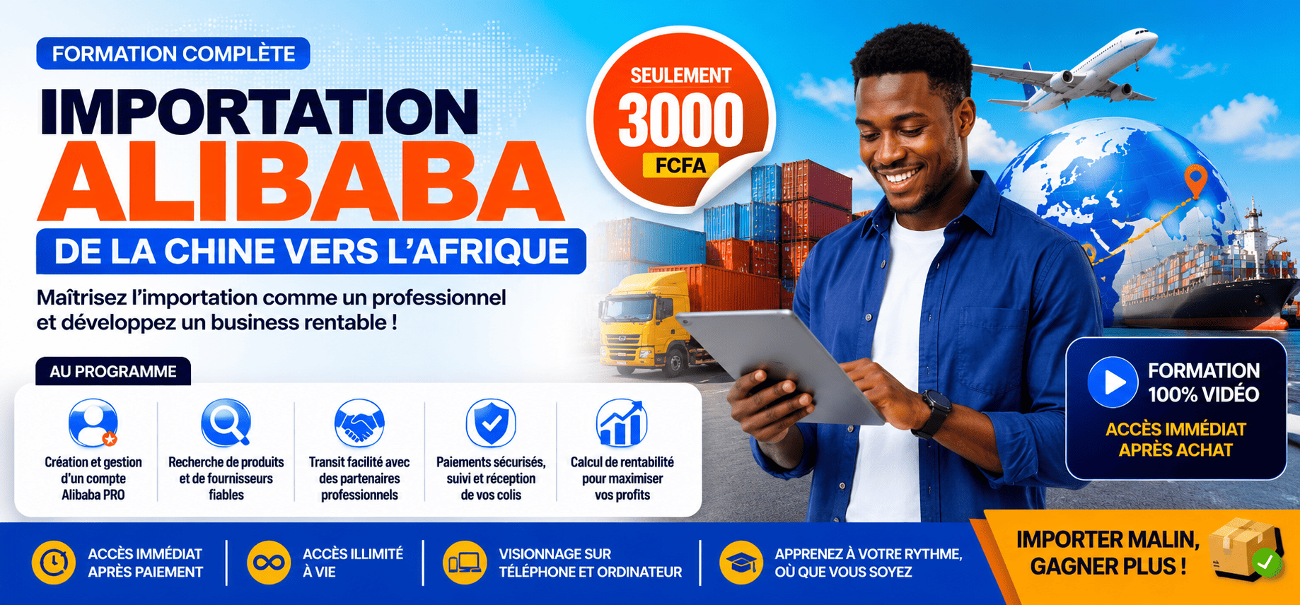 Importez avec Alibaba : Maîtrisez le commerce de Chine vers l’Afrique