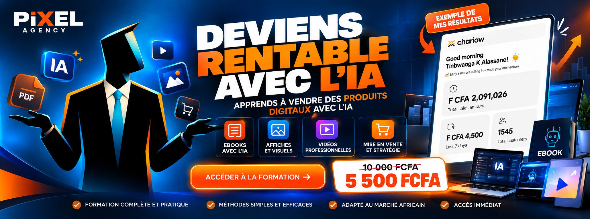 Deviens rentable avec l’IA ( création et vente de produits digitaux)