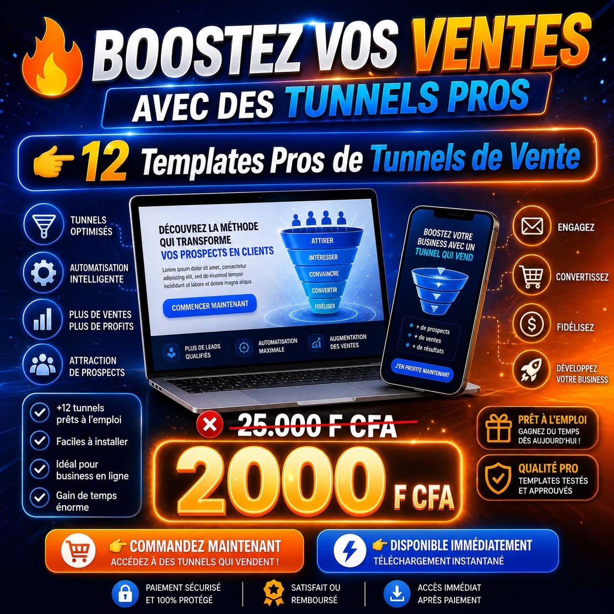 12 Templates de Tunnels de Vente Clés en Main – Génère Plus de Clients et Augmente Tes Ventes