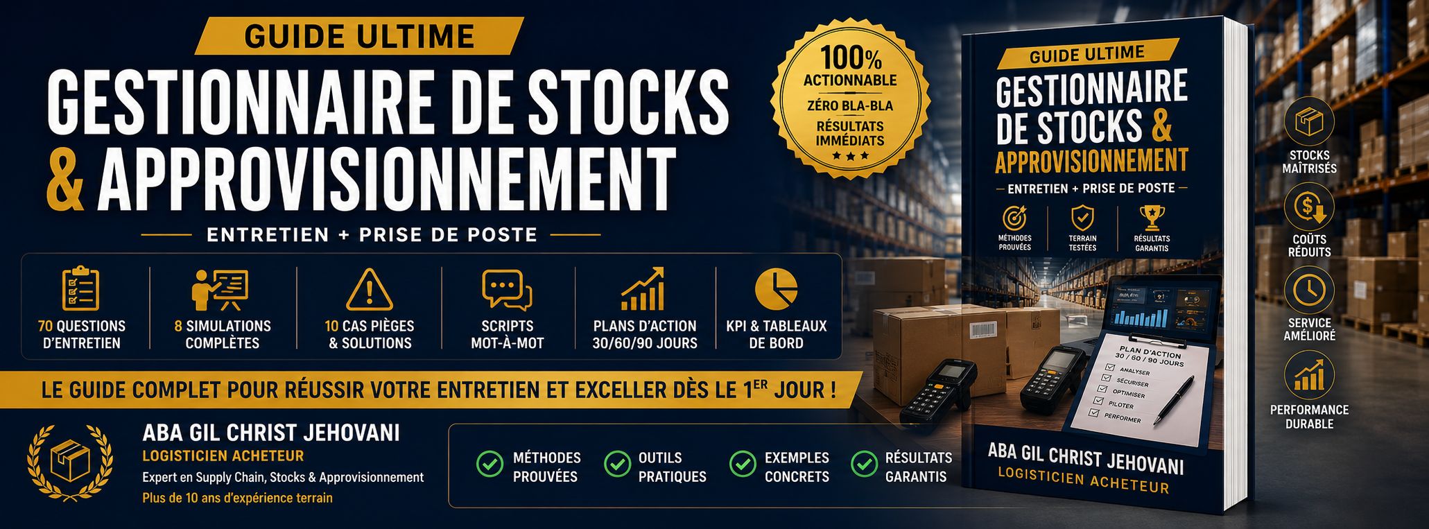 Guide Ultime — Réussir l'entretien Gestionnaire de Stocks & Approvisionnement