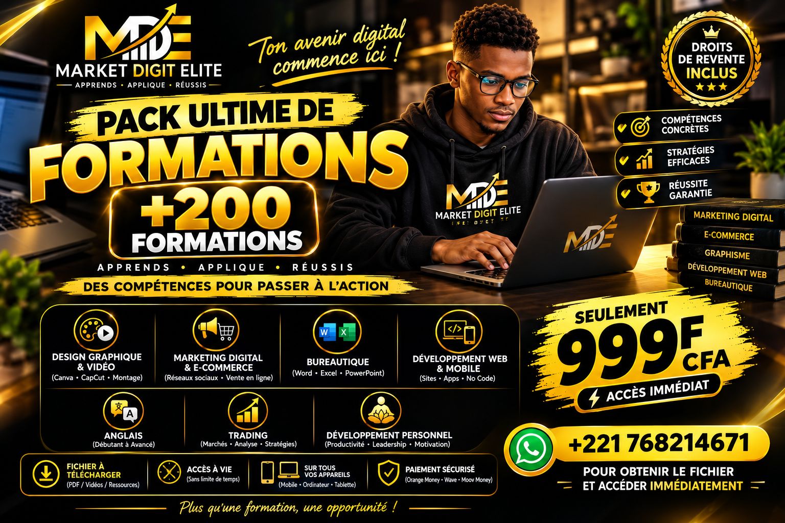 PACK DE PLUS DE 200 FORMATIONS