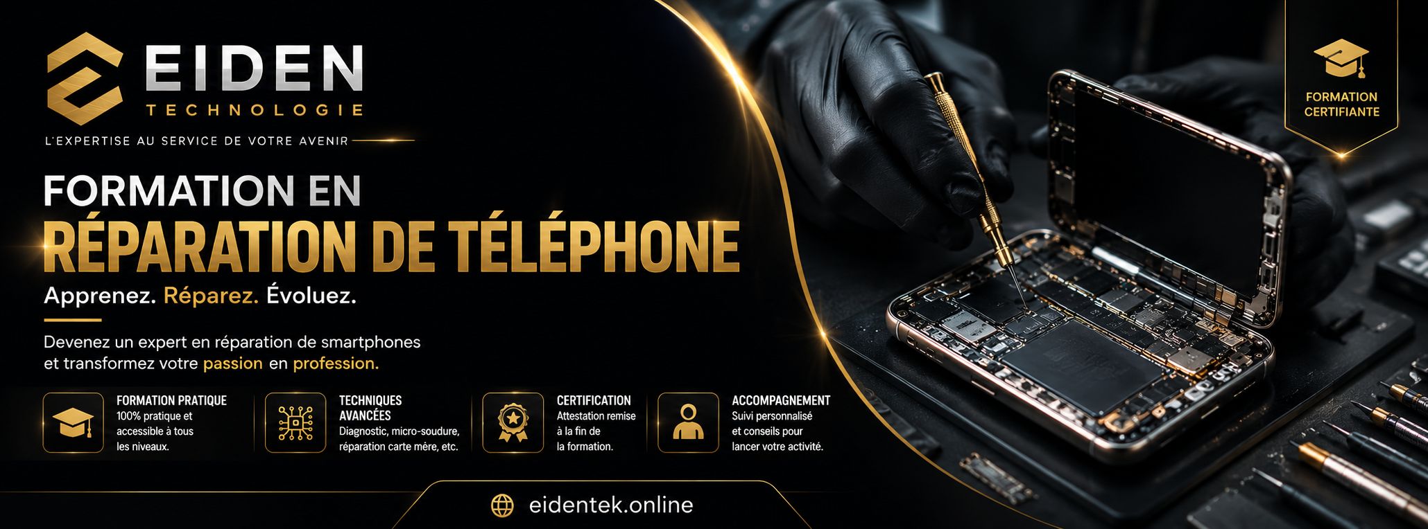Apprenez la Réparation de Smartphones : Cours Complet et Pratique
