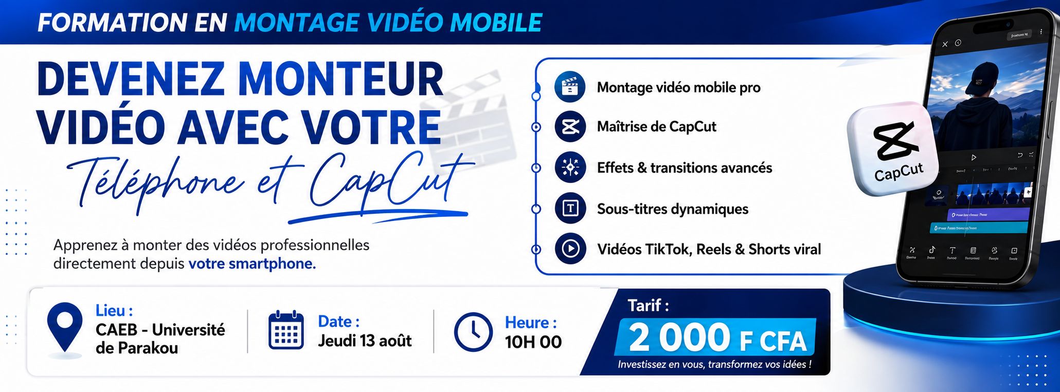 🎬 FORMATION MONTAGE VIDÉO MOBILE — Devenez monteur avec votre téléphone
